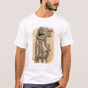 Zahl eines Mannes, der einen Affen hält T-Shirt