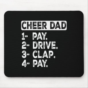 Zahl Fahrt Klatschen Jubeln Papa Cheerleading Papa Mousepad