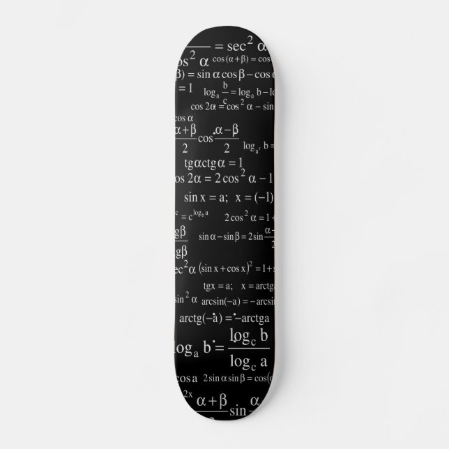 Zahl-mathematische Skateboard-Plattform Skateboard (Vorderseite)