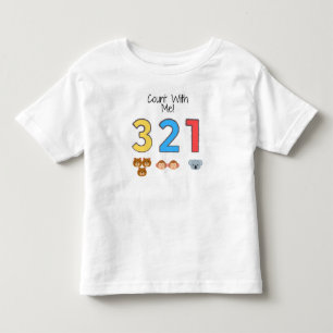 Zähl Mit Mir! 1-3 – Süße Tier Lern Kinder T-Shirt