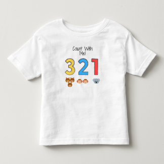 Zähl Mit Mir! 1-3 – Süße Tier Lern Kinder T-Shirt