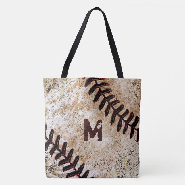 Zahl-oder Monogramm-Baseball-Taschen-Tasche Tasche (Vorderseite)