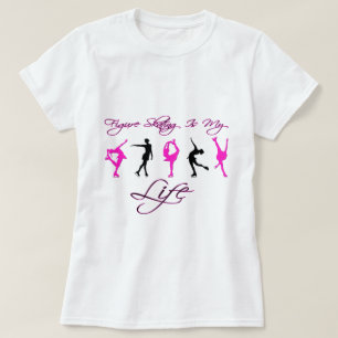 Zahl Skaten ist mein Leben - ROSA u. SCHWARZES T-Shirt