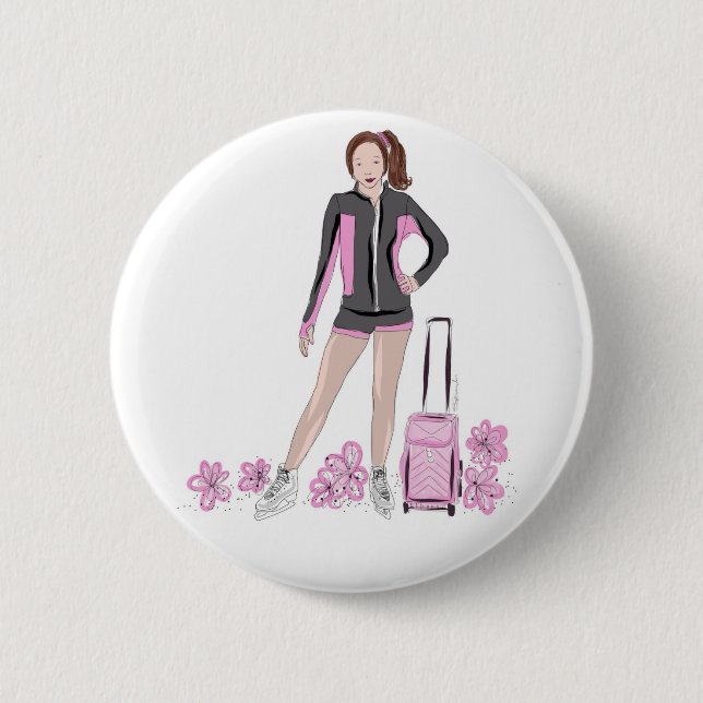 Zahl Skater mit Zuka Tasche Button (Vorderseite)