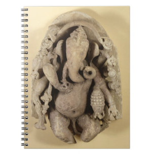 Zahl von Ganapati, Chandella Dynastie (Sandstein) Notizblock