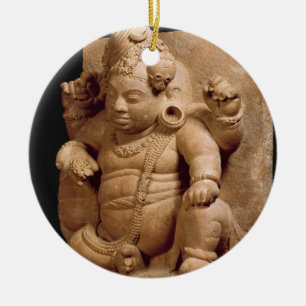 Zahl von Siva als Vamana, Mansar Maharashtra (Rot Keramik Ornament