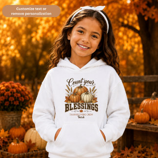 Zähle Deine Segnungen Thanksgiving-Crew Unisex Hoodie