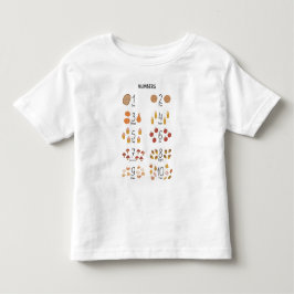 Zahlen 1 - 10 in Fall ästhetische Erziehung Kleinkind T-shirt