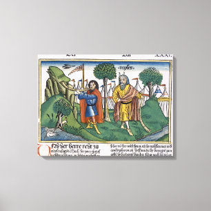 Zahlen 2 die Lageraufgaben der Israelite, Leinwanddruck
