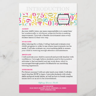 Zahlen 5.5x8.5 Flyer