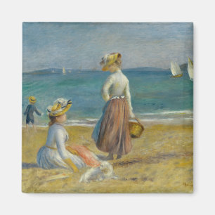 Zahlen auf dem Strand - Pierre-Auguste Renoir Magnet