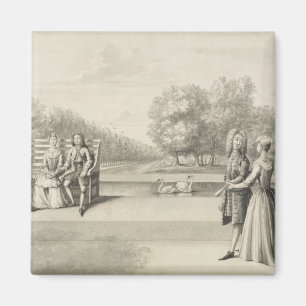 Zahlen auf der Bank des langen Wassers, Hampton Magnet