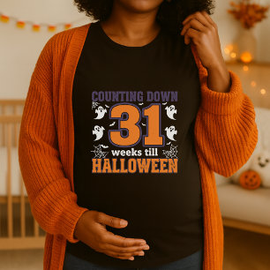 Zählen bis zu Halloween-Mutterschaft T-Shirt