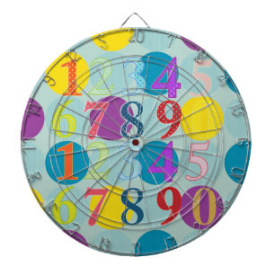 Zahlen Dartscheibe