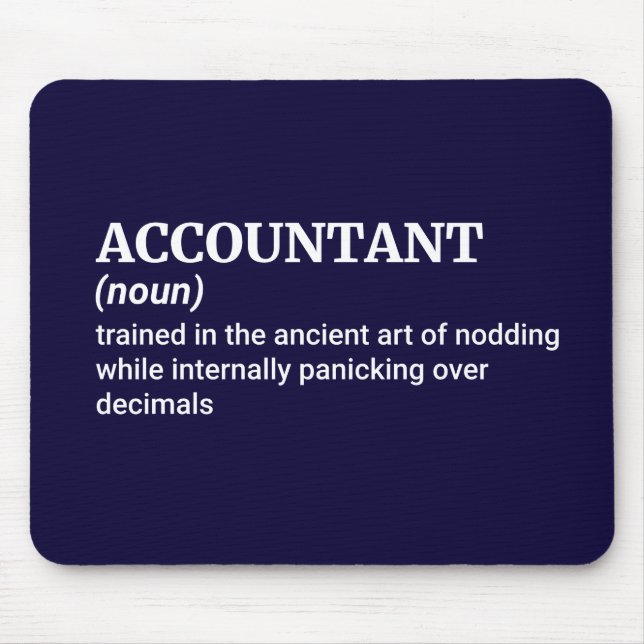 Zahlen Don't Lie - Funny Accountant Mousepad (Vorne)