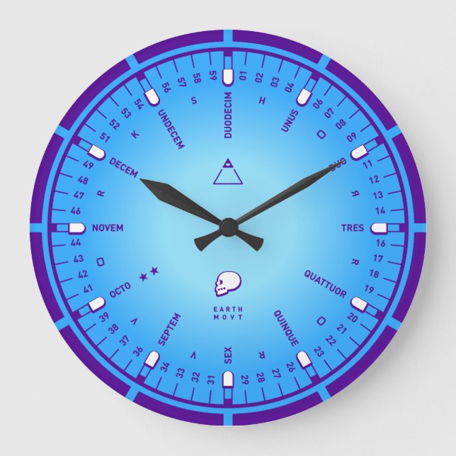 Zahlen Große Wanduhr (Vorderseite)