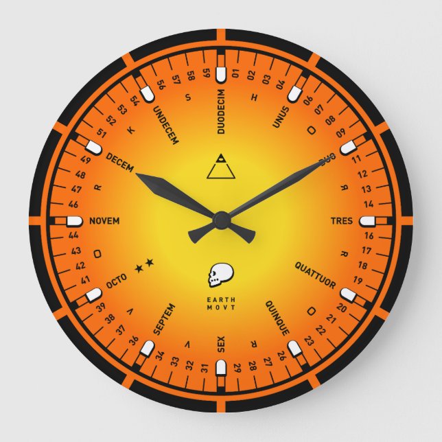 Zahlen Große Wanduhr (Vorderseite)
