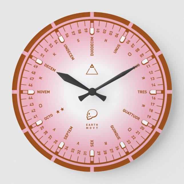 Zahlen Große Wanduhr (Vorderseite)