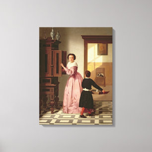 Zahlen in einem Laundryroom, 1864 (Öl auf Leinwanddruck