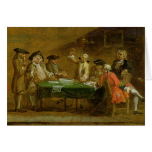 Zahlen in einer Taverne oder in einem Café, 1720s