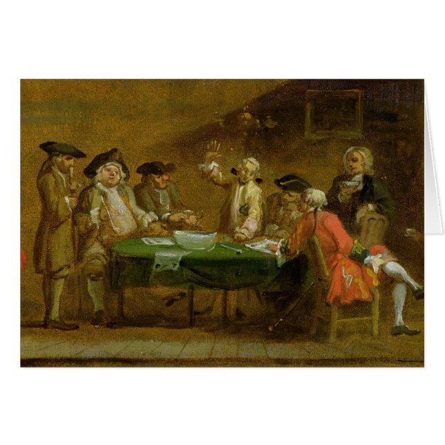 Zahlen in einer Taverne oder in einem Café, 1720s (Vorderseite (Horizontal))