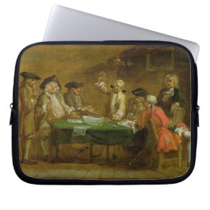 Zahlen in einer Taverne oder in einem Café, 1720s Laptopschutzhülle