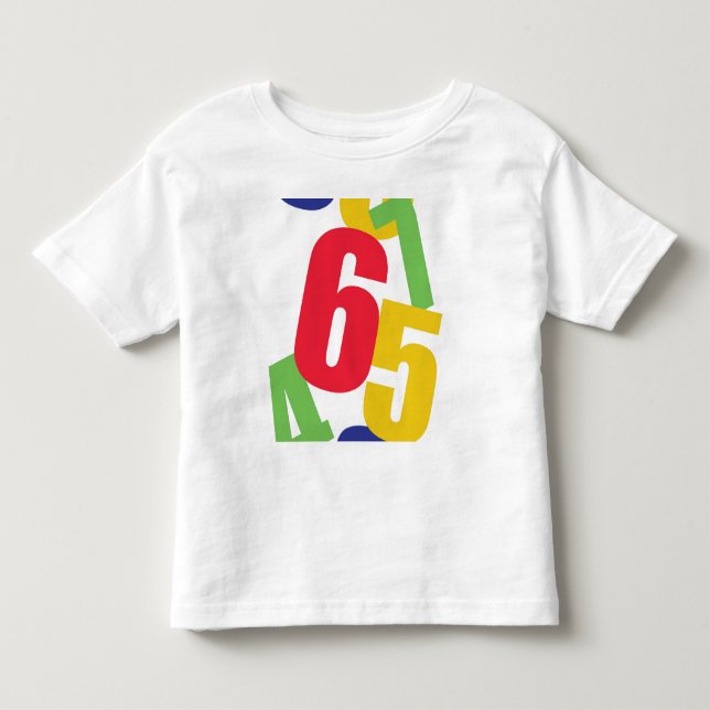 Zahlen Kleinkind T-shirt (Vorderseite)
