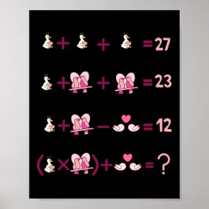 Zahlen Mathe Gleichung Lehrer Algebra Alberner Gan Poster