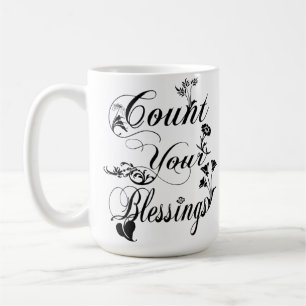 Zählen Sie Ihre individuelle Tasse für Segnungen