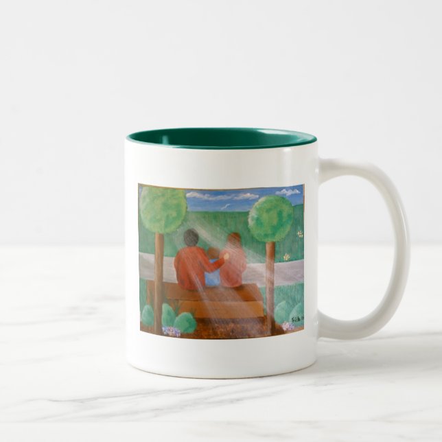 ZÄHLEN SIE IHRE SEGEN-TASSE ZWEIFARBIGE TASSE (Rechts)