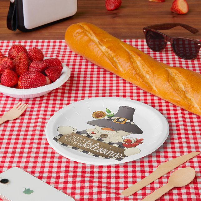 Zählen Sie Ihre Segnungen Pappteller (Von Creator hochgeladen)