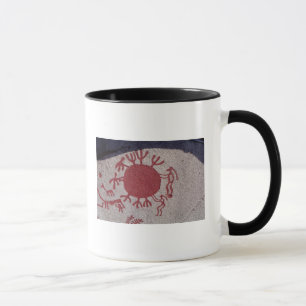 Zahlen und Tiere um eine Sonne Tasse