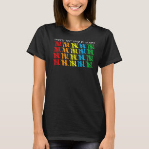 Zählen von 100 Zeilen zählt glücklich 100. T-Shirt