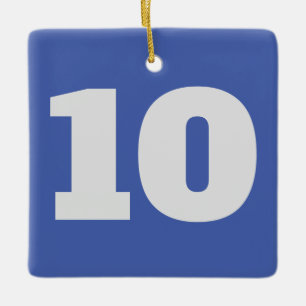 Zahlen zum Thema Hanging, Keramikornament