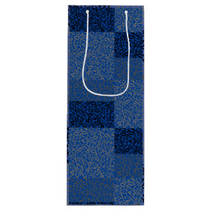 Zahlenmuster 01 w Dblue BG Geschenktüte Für Weinflaschen