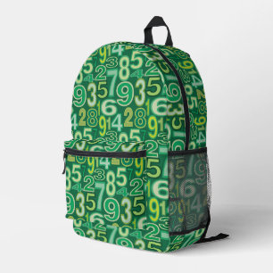 Zahlenmuster Bedruckter Rucksack