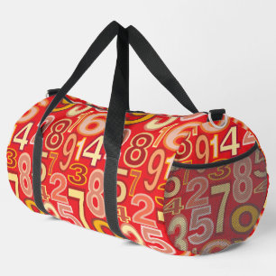 Zahlenmuster Duffle Bag