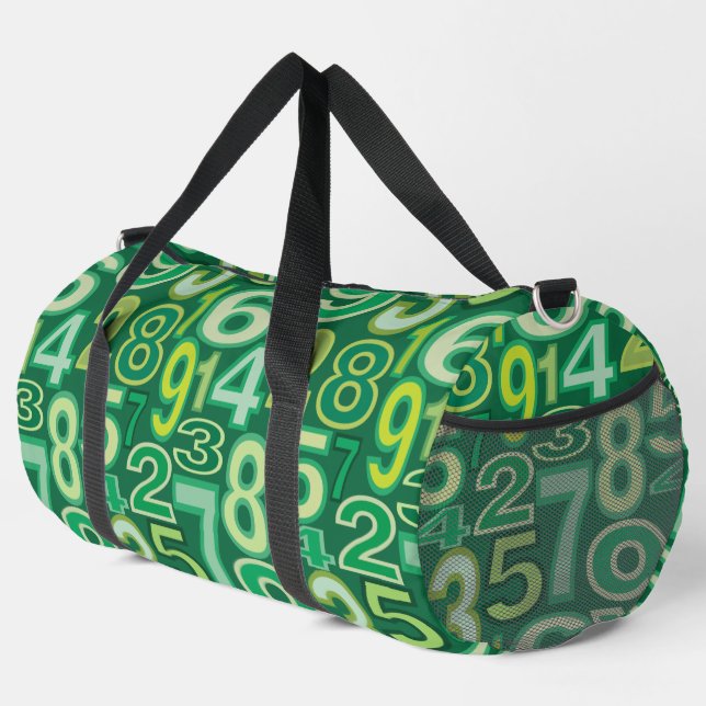 Zahlenmuster Duffle Bag (Rechte Ecke)