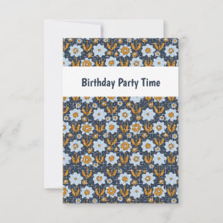 Zahlenmuster Einladung zum Geburtstag