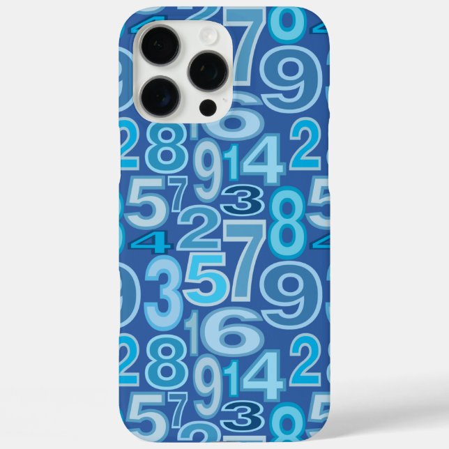 Zahlenmuster iPhone 16 Pro Max Hülle (Rückseite)
