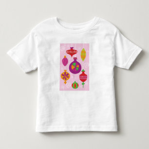 Zahlreiche Weihnachtsdekoration illustriert im Kleinkind T-shirt