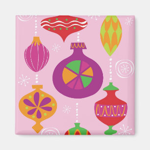 Zahlreiche Weihnachtsdekoration illustriert im Magnet