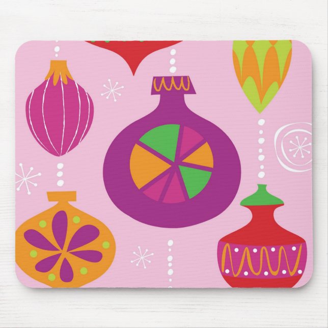 Zahlreiche Weihnachtsdekoration illustriert im Mousepad (Vorne)