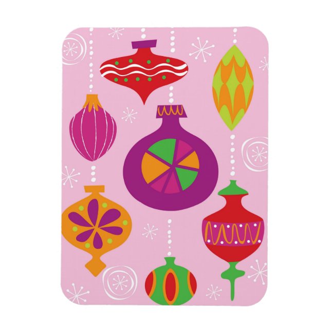 Zahlreiche Weihnachtsdekorationen illustriert Magnet (Vertikal)