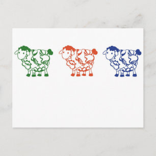 Zählschaf Postkarte
