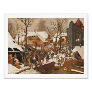 Zählung in Bethlehem Fotodruck