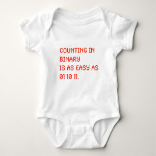 Zählung in der Zweiheit Baby Strampler