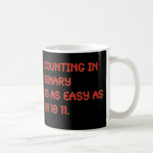 Zählung in der Zweiheit Kaffeetasse