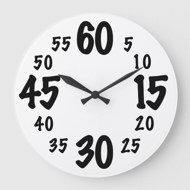 Zählung von Fives Große Wanduhr (Vorderseite)