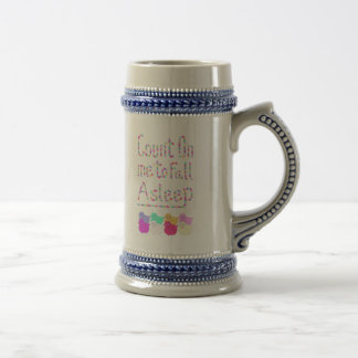 Zählungs-Schaf-Tasse Bierglas
